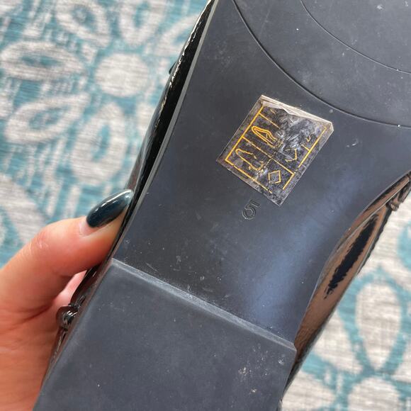 Jeffrey Campbell Addie Bit Black Patent Leather - Size 5 - Picture 6 of 6